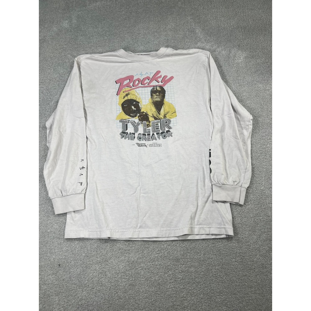 Golf Wang ASAP Rocky Tyler The Creator 2015 Tour Long Sleeve Shirt White Mens M